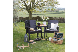 Hutton Companion Seats can be moved around the garden to suit what your are doing 