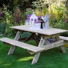 Rectangular Picnic Table Small Home Delivery