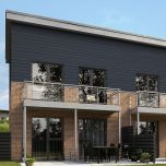 James Hardie Plank Cladding Cedar Anthracite Grey