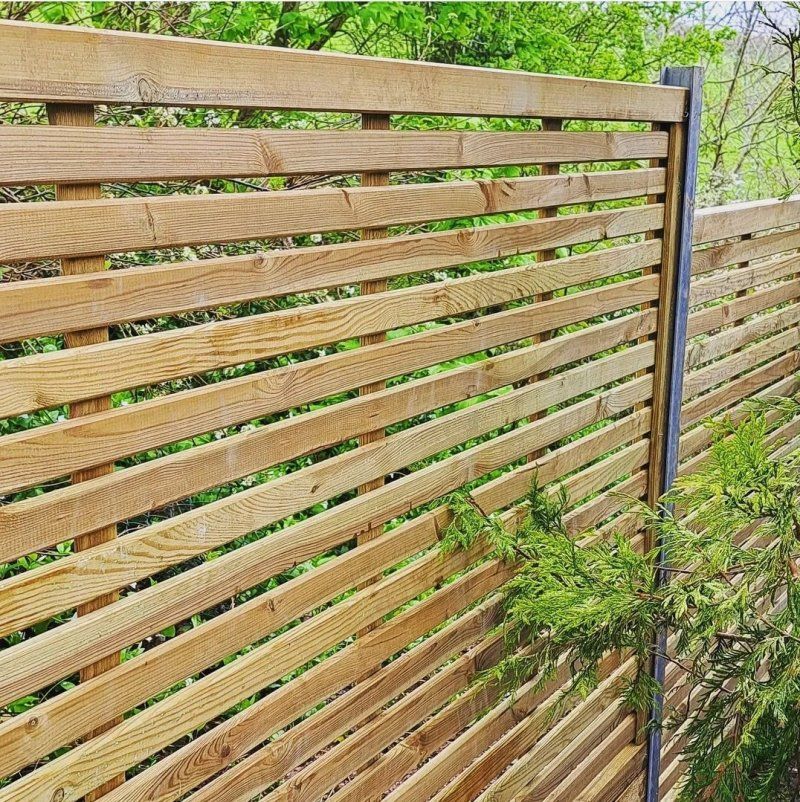 Slatted Fence Panels Contemporary Design Devon and UK