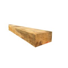 Oak sleepers are more  durable than softwood. Sleepers like this 100mm x 200mm sample weigh approx. 45kg. 