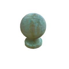 100mm Wooden Ball & Collar Finial, Treated Post Cap