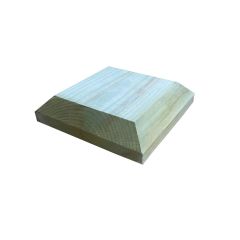 100mm Chamfered Wooden Post Cap Treated