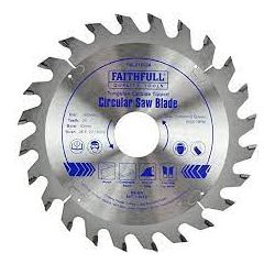 160/30/24 Faithfull Circular Saw Blade Fast Rip (inc 28.6/ 20/16mm bushes)