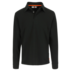 HEROCK®, Troja Long Sleeve Polo, Black, (Euro) 39-40 (UK) Medium