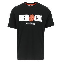 HEROCK®, Eni Logo Short Sleeve T-Shirt, Black, (Euro) 41-42 (UK) Large