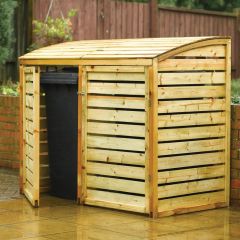 Built to store two standard recycling (aka Wheelie) bins. Free delivery to most UK Mainland addresses