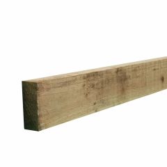 Unseasoned but pressure treated to preserve against rot and insects. 38m x 88mm fencing rail 