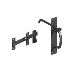 Medium Suffolk Latch in Black Code No. 20/4L (long thumb latch)