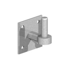 Hook on 100mm square plate with 19mm pin to suit Field Gate Double Bands