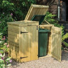 Attractive storage for two bins
