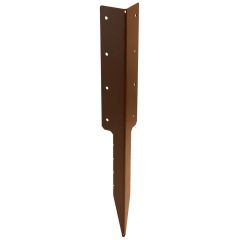 No.4714 Double Sleeper Corner Support Spike, Brown finish