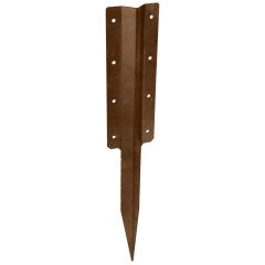 No.4716 Double Sleeper Straight Support Spike, Brown finish