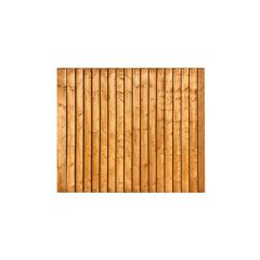 Featheredge fencing panel with overlapped featheredge boards. Can also be used with gravel board, 150mm x 22mm suggested