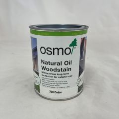 Osmo Natural Oil Woodstain - Red Cedar 728 - 0.75 litres
