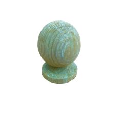 75mm Wooden Ball & Collar Finial, Treated Post Cap