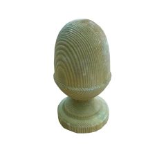 100mm Wooden Acorn Finial Treated Post Cap