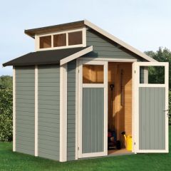 Skylight Shed, 7x7 Light Grey, Rowlinson