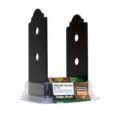 Simpson Strong-Tie 75x91mm Adjustable Post Base in black for Nominal 4x4 Timber
