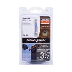 Simpson Strong-Tie 88mm Wood Screws pack of 12