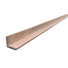 Ex. 47x47mm (fin. 42x42mm)  'L' Section Western Red Cedar no.2 Clear & Better (per metre)