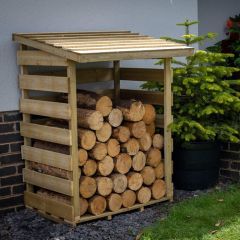 Compact Pent Log Store