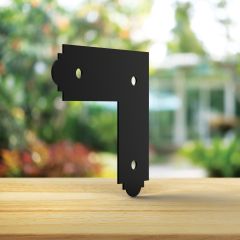 Simpson Strong-Tie Decorative 'L' Strap Tie Connector in black