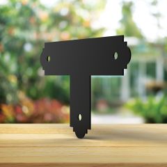 Simpson Strong-Tie Decorative 'T' Strap Connector in black