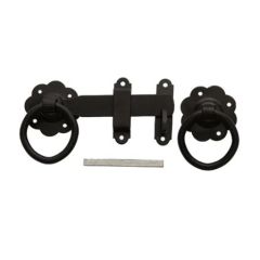 150mm Ring Gate Latch in Epoxy Black (1136)