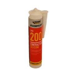 Everbuild Everflex LMA 200 Contractors Silicone Sealant *White* 295ml