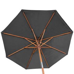 Willington Grey 2.7m Wooden Parasol