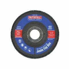 Faithfull Abraisive- Jumbo Flap Disc 115 Medium