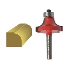 Faithfull TCT Rounding over router bit 15.8mm 1/4in shank