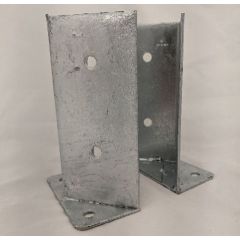 105mm Friulsider Split Ground Plate (per pair) for square wood posts
