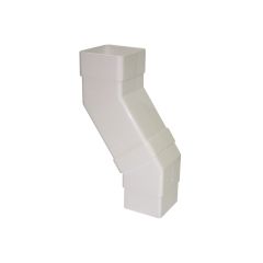 FloPlast (RBS5) 65mm White Square Adjustable Offset Bend **Clearance**