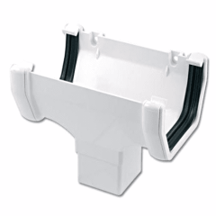 FloPlast (ROS1) 114mm White Square Line Running Outlet **Clearance**