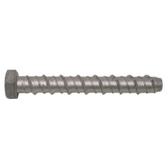M6 x 130mm Hex Head Concrete Bolts Zinc/Aluminium - Box of 100