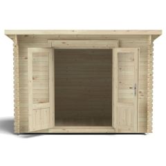 Forest Harwood Log Cabin, 3.0m x 2.0m, 24kg felt with underlay