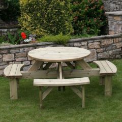 (SRPT) Supported Round Picnic Table