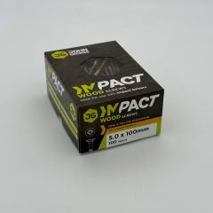 5.0 x 100mm IMPACT Wood Screws (box 100)