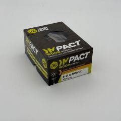 5.0 x 80mm IMPACT Wood Screws (box 100)