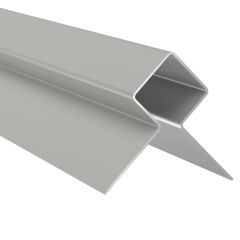 James Hardie Plank Metal Trim External Corner 3.0m Pearl Grey