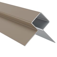 James Hardie Plank Metal Trim External Corner 3.0m Khaki Brown