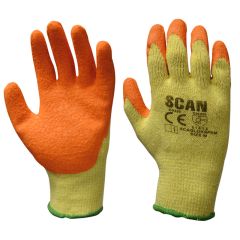 Eco grip  latex palm gloves (Orange Palm) per pair