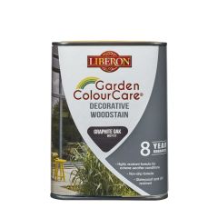 Liberon Garden ColourCare Decorative Woodstain Graphite Oak 1.0 L