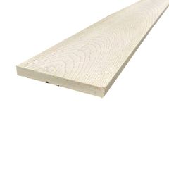 Looking along a length limed oak shows where Touch-Up paint should e applied