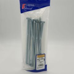 M10 x 200mm Coach Screws, Zinc Plated, 10 per Bag