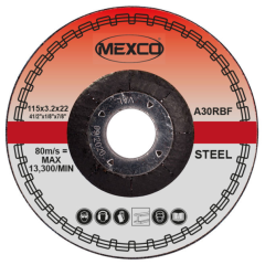 Mexco 115mm Abrasive Wheel flat cutting for Steel (per blade)