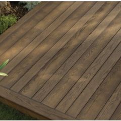 32 x 150mm Millboard *WIDE* Bullnose Board, Antique Oak, 3.6m