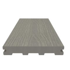 Newtechwood Ultrashield Naturale Composite Solid Scalloped Deckboard Secret fix - Antique - 23 x 138 mm x 4.8m